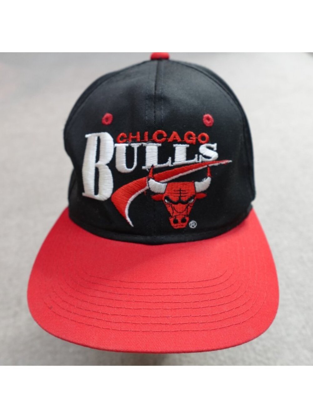 Vintage Chicago Bulls Hat Black YA Young An Hat